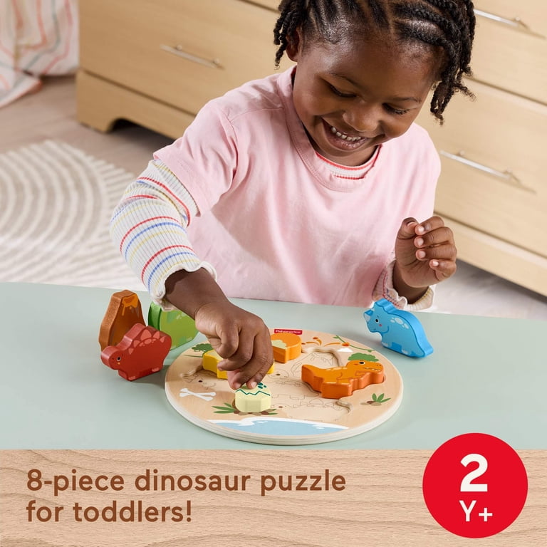 Fisher-Price Wooden 2-in-1 Dinosaur Puzzle photo 2