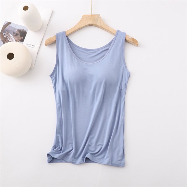 Womens Built in Shelf Bra Tank Tops Sleeveless Racerback Workout Yoga Tops