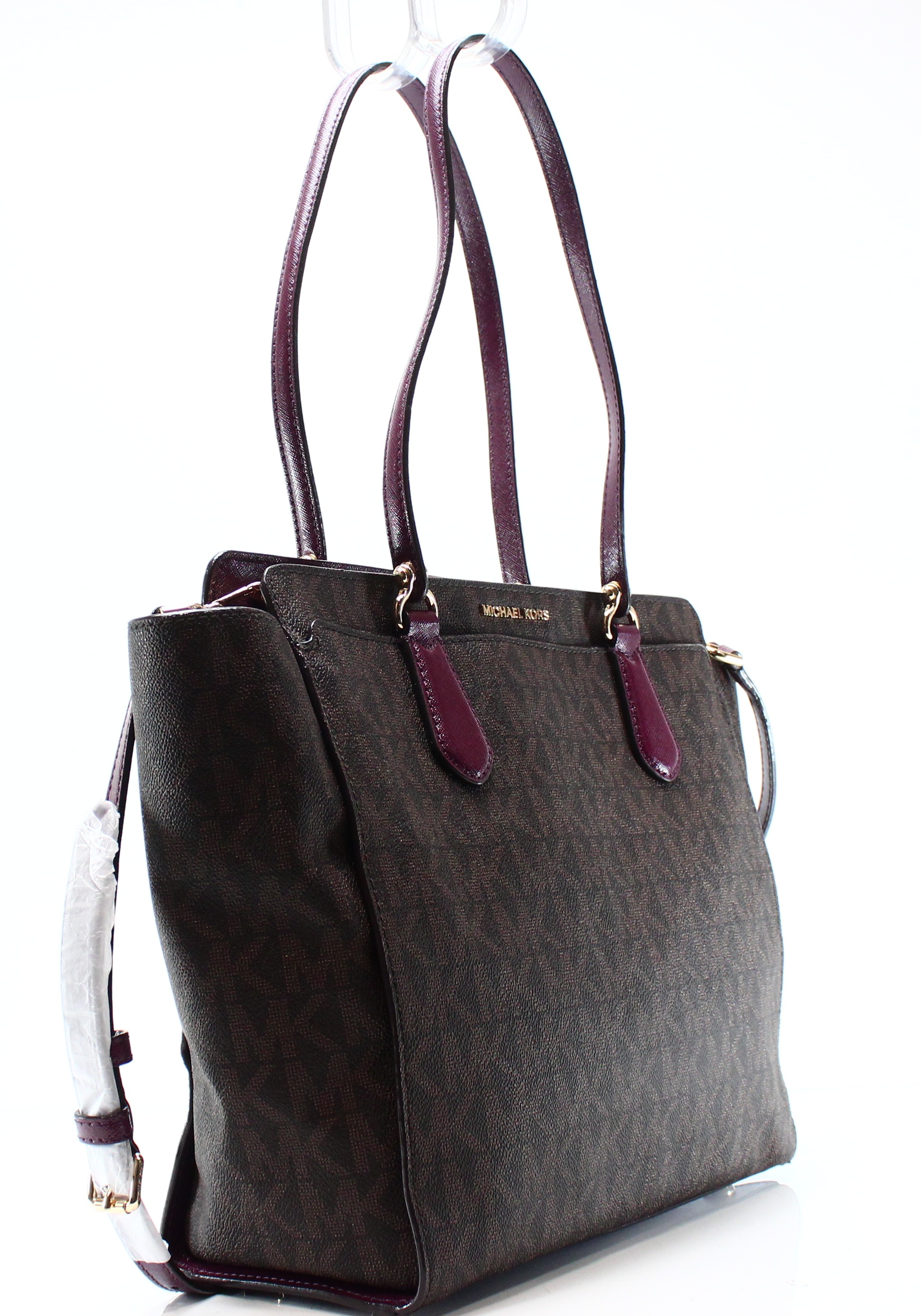 Dee Dee Large Convertible Logo Tote - Brown - 30F6GTWT4B-200 - image 4 of 6