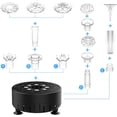 thumbnail image 5 of AISITIN USB Water Fountain Pump, Adjustable Bird Bath, 4.8 m Cable, 2.5 watt, Black, 5 of 6