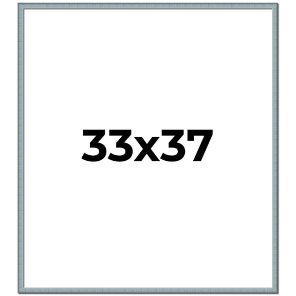 33x37 Frame Rustic Sky Blue Solid Wood Picture Frame | 0.75 Inch Moulding Width |Includes UV