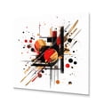 thumbnail image 2 of Designart "Abstract Symphony in Red and Black II" Abstract Metal Wall Art, 2 of 5