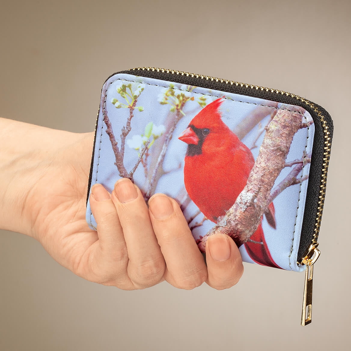 Designer Cardinal Card Wallet - Ladies Wallet - Walter Drake