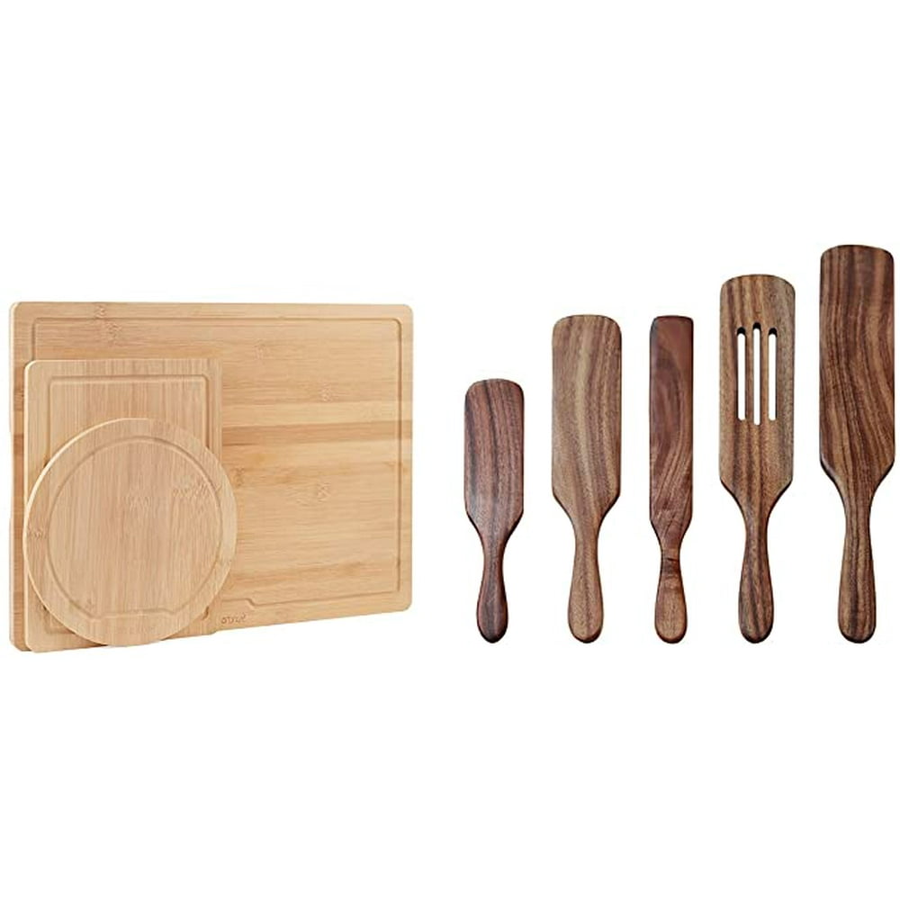 wooden cooking utensils set