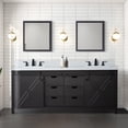 thumbnail image 6 of Marsyas 80 in W x 22 in D Brown Double Bath Vanity and Cultured Marble Countertop, 6 of 6