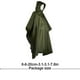 thumbnail image 5 of Cubiertas de lluvia Multifuncionales Bearachild Poncho impermeable verde, 5 of 6