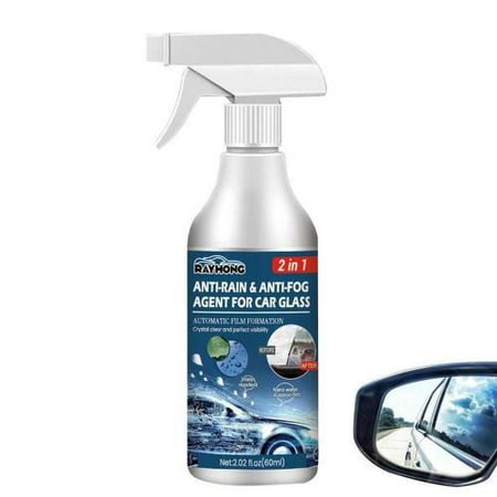 Verre de voiture Agent de revêtement imperméable liquide anti-brouillard  pluie Spray 60ml