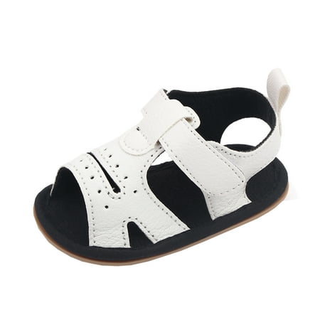

NIUREDLTD Toddler Kids Solid Color Girls First Walking Leisure Shoes Open Toe Leisure Shoes Sandals Size 12