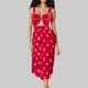 thumbnail image 4 of MKLEKYY Trajes De Baño Mujer Women 1 Piece Swimwear+1 Piece Cover Up Two Piece Vintage Print Swimsuit Monokini Bikini 2 Piece Swimsuits Two Piece Tankini Set 952, 4 of 5