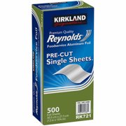 KS Foodservice Foil Pre-Cut Single Sheet, 500-count