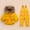 11Yellow, variant on Hicidod Toddler Snow Suit Hooded Windproof Fashion Solid Toddler Snowsuit Thicken Winter Puffy Ski Snow Pant And Jacket Bib Set