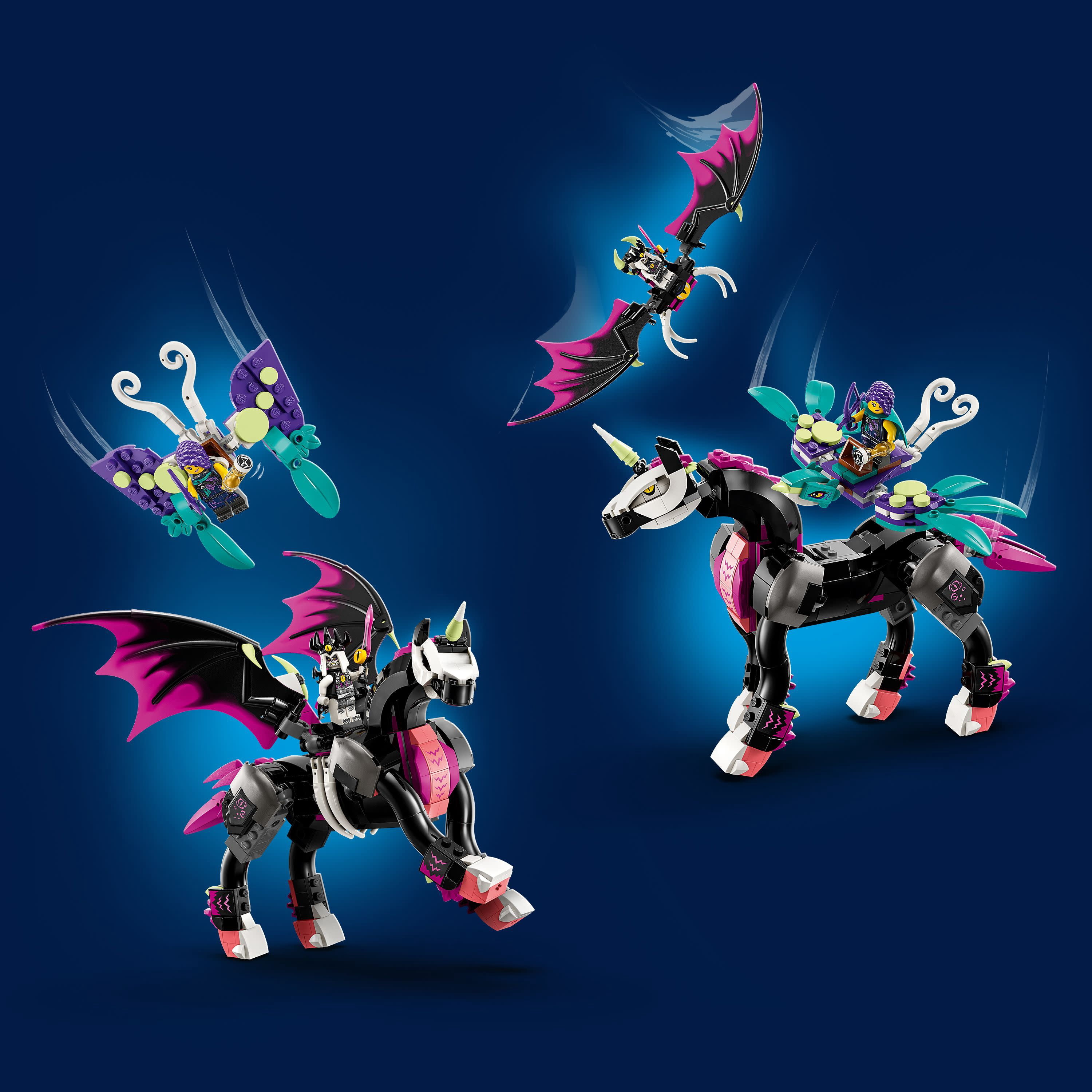 LEGO DREAMZzz Pegasus Flying Horse 71457 Building Toy Set, Fantasy Action Figure Creature, Comes with 3 Minifigures Including the Nightmare King, Unique Birthday Gift for Girls and Boys Ages 8+