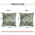 thumbnail image 3 of Boho Green Throw Pillow Covers 20x20 inch Set of 2, Bohemian Carpet Double Sided Pattern Soft Plush Cushion Cover for Couch Sofa Bed Decorative, Only Pillowcase (No Insert), 3 of 6