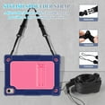 thumbnail image 3 of FIEWESEY for Walmart Onn 11 inch Tablet Pro 2024 Model Case/Onn 11 inch Tablet Pro (100146660) 2024 Case Kids Friendly with Shoulder Strap Stand 2Pcs Tempered Glass Screen Protector (NavyPink+2Pcs), 3 of 7