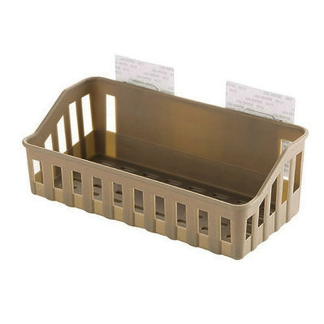 Cesta esquinera de pared - Material PP, sin taladrar, para baño/cocina