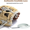 thumbnail image 3 of Softball Baseball Glove Lace, Mitt Lace Repair Kit Includes 2 Leather Laces and Lacing Needle for Catcher's Glove, 3 of 7