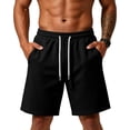 thumbnail image 2 of Men's Athletic Shorts Baggy Sweat Shorts Cotton Fleece Workout Gym Lounge Shorts with Pockets, 2XL, 2 of 8