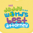 thumbnail image 4 of Inktastic Attorney Dad Lawyer Boys or Girls Baby Bib, 4 of 4