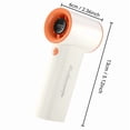thumbnail image 2 of Portable Fan Rechargeable 4000mAh Long-Lasting Battery, High-Speed & LED Display, Strong Airflow USB Charging, Small Portable Fan for Travel, Concerts, Beach, Hiking (1PC, Orange & White), 2 of 8