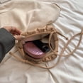 thumbnail image 2 of Bolso Mano PU para Mujer Nube Suave Cruzado Gran Capacidad (Caqui), 2 of 9