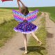 thumbnail image 5 of Disfraz de ala de mariposa para niñas encantadoras, vestido de princesa de hadas, accesorio de fotografía para , traje de Cosplay para , B-Púrpura Yinane Disfraz de ala de hada, 5 of 8