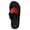 Red, variant on Women's Arch Support Flip Flops - Glitter Toe Post Wedge Sandals with Comfortable Cushion Footbed for Summer Beach Wear (Black, 6.5)