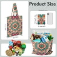 thumbnail image 4 of Ethnic Inspired Sacred Spiritual Foldable Shopping Bag - Eco-Friendly Compact Tote with Artistic Design, 4 of 6