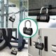 thumbnail image 5 of Candado de combinación Cerradura de casillero de 4 dígitos Candado impermeable para exteriores para casillero de gimnasio escolar, casillero deportivo, cerca, puerta (negro, 1 paquete), 5 of 5