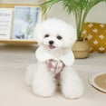 thumbnail image 3 of Yidarton 2022 Small Fragrant Woolen Cloth Clothes Cloth Fur Dog Clothes Fashion Princess Pet Dog Clothes purple, 3 of 6