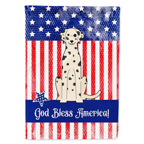 Carolines Treasures BB3092CHF Patriotic USA Dalmatian Flag Canvas House Size
