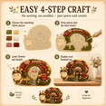 thumbnail image 3 of Whimsical Village 3D Fabric Poke Art Kit (Snail Mail), No Sew Cottage Craft Art Kit with Illustrated Guide, Relaxing Creative Hobby for Adults Home Decor Gift（Moon Moth）, 3 of 7