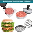 thumbnail image 5 of Qucyy Parchment Paper Squares, 4x4 Inch, Set of 300, Small Hamburger Patty Paper/Nonstick Precut Square Baking Parchment for Separating Small Burger , Cookies & Other Foods, or Baking & Candy, 5 of 5