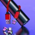 thumbnail image 4 of Cable de carga USB C magnético [paquete de 3 1.5M] Cable de datos tipo C magnético 2.1A Cable tipo C de alta velocidad Cable de carga rápida para Samsung S9+ S9 S8+ S8 Huawei P20 Pro Mate 10 Pro P20 P Namotu LN-2370-3, 4 of 5