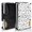 Halloween Doodle Expression Ghost, variant on Dark Halloween Pattern Aluminum Tactical Wallet, RFID Blocking Card Holder with Money Clip & Easy Access Notch, Aluminum Construction Gifts for Birthday Christmas Thanksgiving