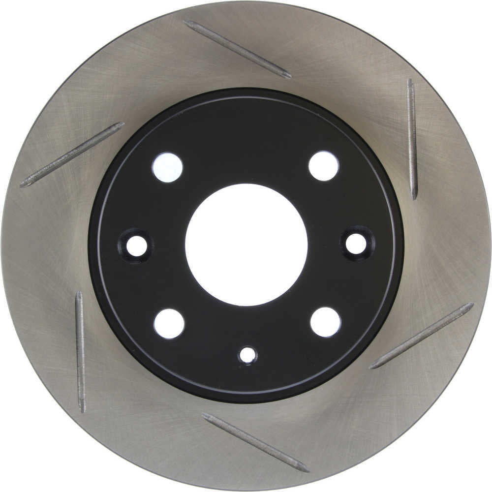StopTech 126.45035SL Sport Slotted Brake Rotor; Rear Left, European style brake pad compounds