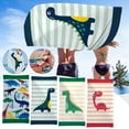 thumbnail image 4 of 2025 Dino Print Beach Towel 30x60in - Cute Cartoon Dinosaur Quick-Dry Lightweigh Multi-Purpose Towel for Pool & Travel | Oversized Sandproof Microfiber Gym Essentials, 4 of 4