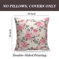 thumbnail image 2 of LALILO Throw Pillow Covers Floral With Roses Accent Art Artwork Cushion Cover 18" x 18", 2 Pack, 2 of 6