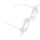 thumbnail image 2 of Snowflake Eyewear for Party and Decor White ABS Material Unique Photo Prop Easily Match Outfits 1 Pair, 2 of 5
