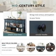thumbnail image 6 of Tcbosik Console Table for Entryway, Farmhouse Wood Sofa Table with 3 Drawers & Storage Shelves for Living Room, Hallway Table and Modern Couch Tables Behind Sofa (Espresso+Navy), 6 of 9