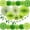 D004- Green, variant on Purple Decorations, Fiesta Party Decorations, Paper Fans Party Decorations, 16inRound Backdrop, Mauve, Full Hollow Mix, Tri-Fold Banner, Spring Celebration, 20 Pc