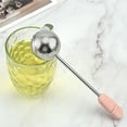 thumbnail image 4 of Stainless Steel Rotatable Tea Infuser Handle Tea Infuser Polished Washable Portable Reusable Mesh Strainer Indoor Kitchen Filter Kitchenware Pink, 4 of 8