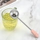thumbnail image 3 of Infusor de té Injueey rotatorio de acero inoxidable colador de malla lavable con mango largo, 3 of 6