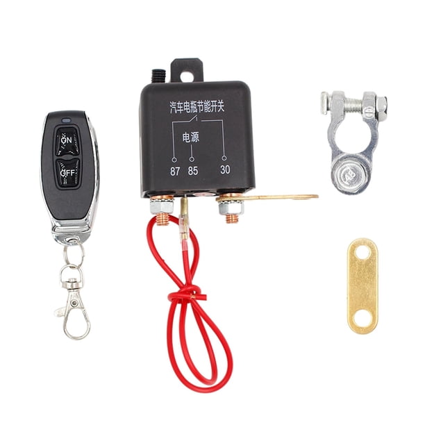 Interruptor de desconexión de batería de coche aislador de corte/apagado 12V apto para Camper RV 1x 1 mando a distancia. kusrkot Interruptor de desconexión