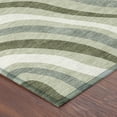 thumbnail image 3 of Addison Rugs Chantille Indoor/Outdoor Transitional Stripes Sage Machine Washable Round Rug, 8' x 8', 3 of 8