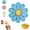 Blue-1pc, variant on Magnetic Flower with Petal Clips, 3D Printed Snack Bag Sealer with Detachable Petals, Fridge Magnet Food Storage Clip for Chips, Cereal, Bread, Kitchen Organization