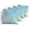 thumbnail image 5 of Ambesonne Blue Throw Pillow Cover 4 Pack, Heart from Droplets Rain, 20", Blue, 5 of 7
