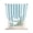 Aqua, variant on Teal Striped Tie Up Curtains for Kitchen Windows,Adjustable Rod Pocket Valance 63 Inch Long, Simple Art Vertical Stripe Farmhouse Window Treatment Balloon Roman Blind Shade, 52" x 63"