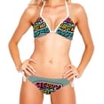 thumbnail image 2 of Christmas Font Detachable Sponge Adjustable Strap Bikini Set Two-Pack - Versatile Swim Suit Set, 2 of 6
