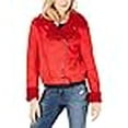thumbnail image 3 of The Fifth Label Womens Sometimes Motorcycle Jacket, Red, Large, 3 of 3