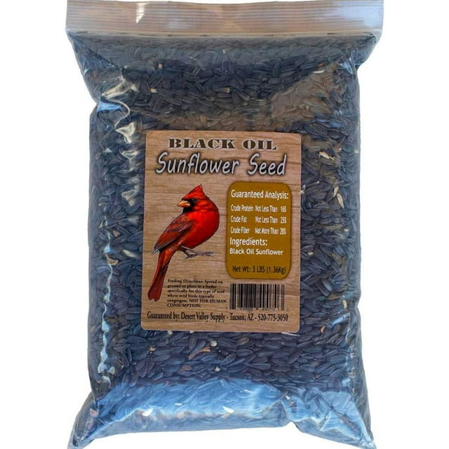 Desert Valley Premium Black Oil Sunflower Seeds Wild Bird and